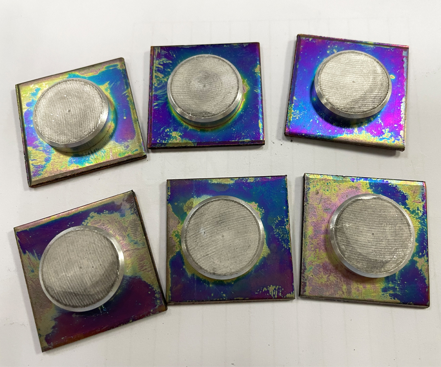 铜铝高分子扩散焊接样品