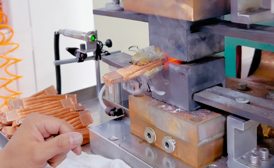 铜编织线和铜套焊接